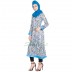 Womens long kurta - Printed | Multi colored | Georgette Womens long kurta - Printed | Multi colored | Georgette